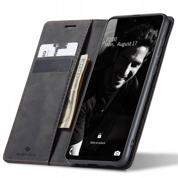 Eleganckie etui z klapką portfel kieszonka pokrowiec case do Galaxy A72 5G
