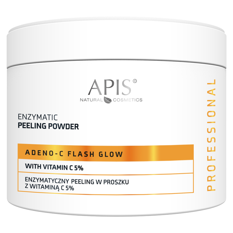 Apis Adeno-C Flash Glow, enzymatyczny peeling w proszku z witaminą C, 100 g