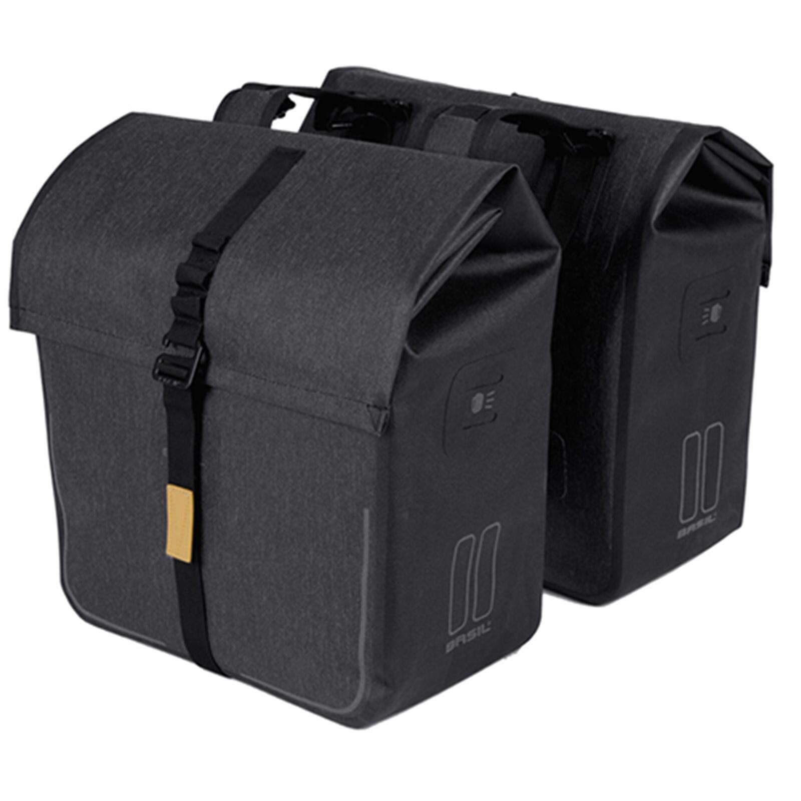 Basil Urban Dry Podwójna sakwa 50l, charcoal melee 2021 Sakwy 17796