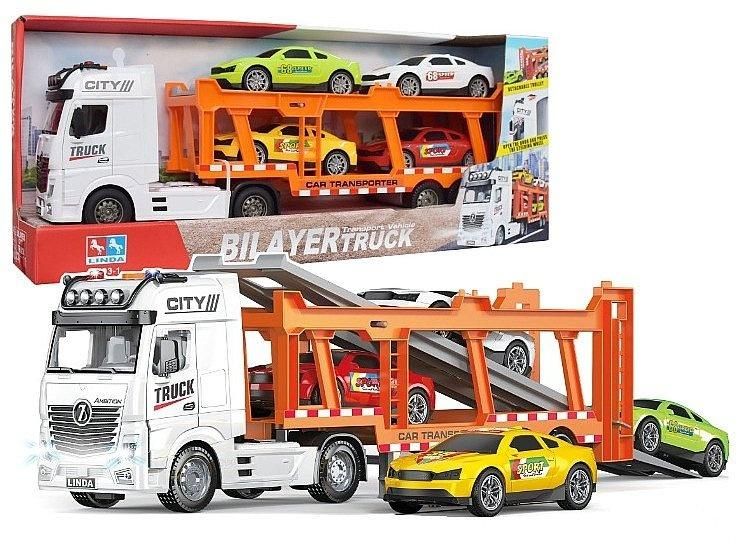 Laweta dwupoziomowa z 4 autami