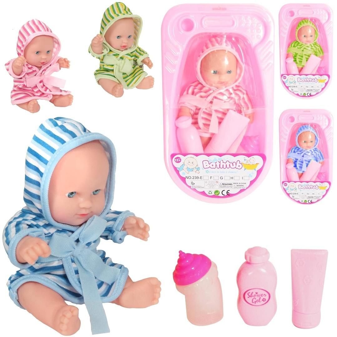Lalka bobas w wanience z akcesoriami Mix Trifox