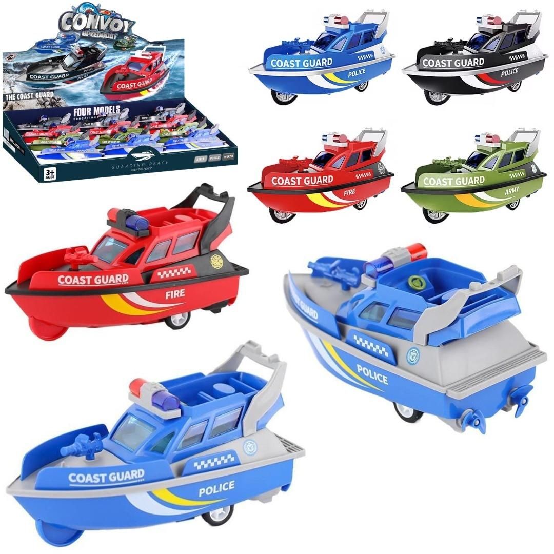 Łódka motorówka straż przybrzeżna Mix Trifox - model lub pojazd