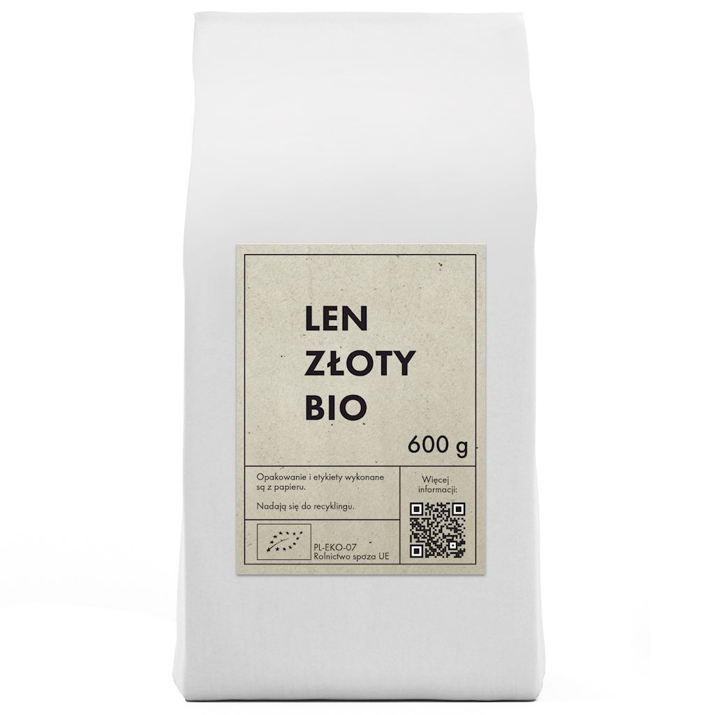 The Planet Len złoty (siemię lniane) 600 g Bio - żywność