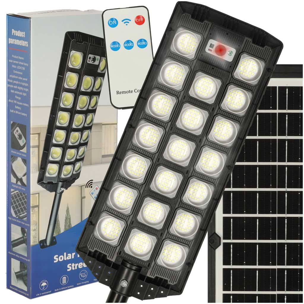 Lampa solarna Led zewnętrzna halogen latarnia