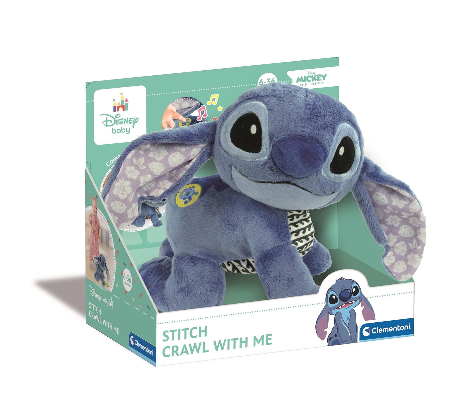 Pluszowy stitch raczkujemy razem