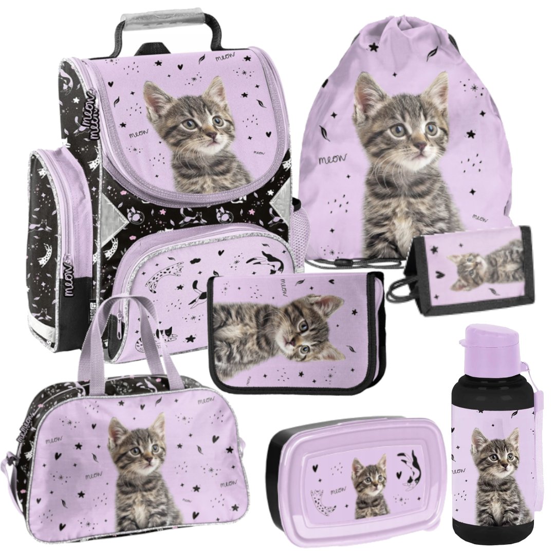 ZESTAW SZKOLNY 7-ELEMENTÓW CAT KOTEK KITTY PP25CE PASO