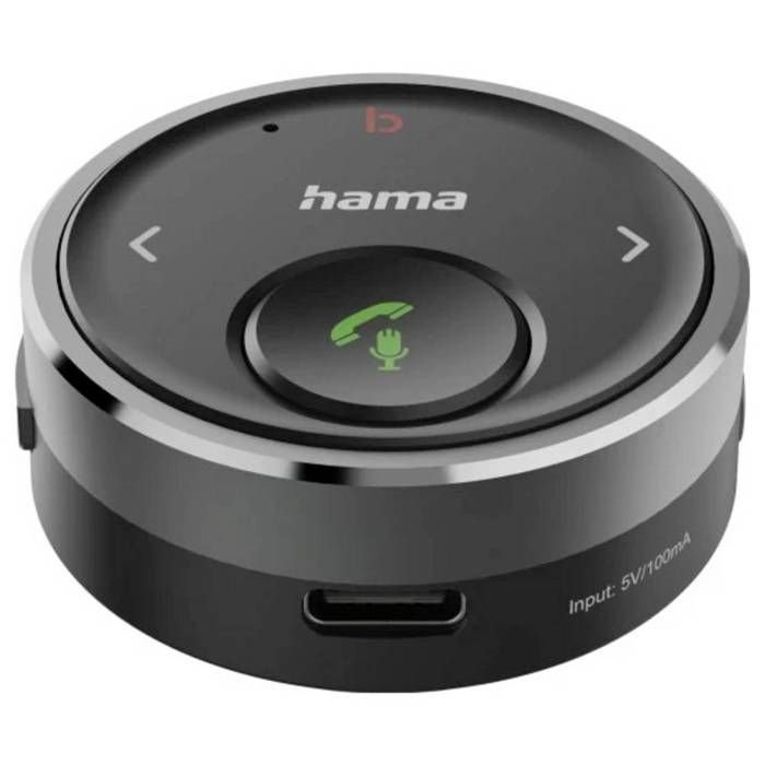 Odbiornik Bluetooth® Hama Do Samochodu, Wtyk 3,5 Mm, Sterowanie Głosowe, Zestaw Głośnomówiący Bluetooth
