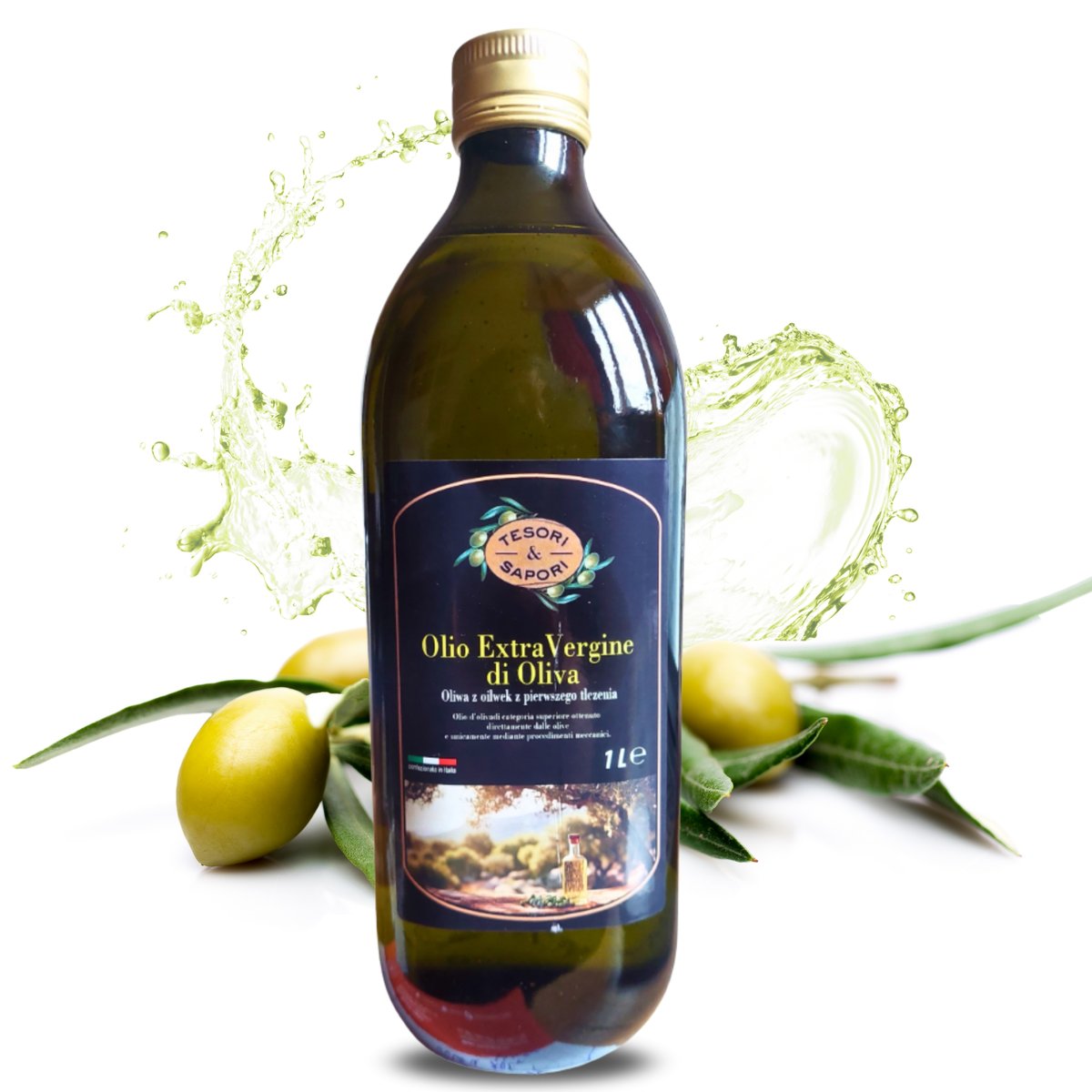 Oliwa z Oliwek Extra Virgin do Smażenia Naturalna TESORI & SAPORI 1000ml 1l