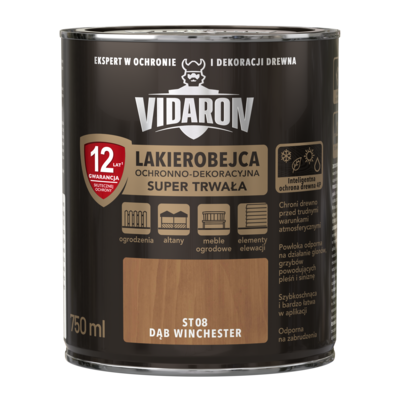 VIDARON Lakierobejca Super Trwała dąb winchester ST08 0,75 l