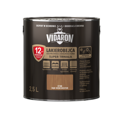 VIDARON Lakierobejca Super Trwała dąb winchester ST08 2,5 l