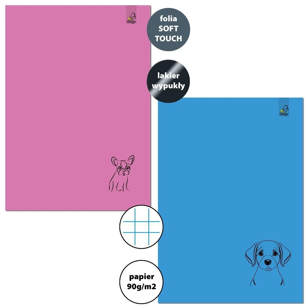 Bee-bee Zeszyt A432k kratka 90g Psy (6szt)