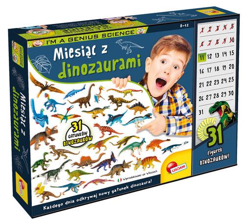 Lisciani i"m a genius miesiąc z dinozaurami. - zabawka