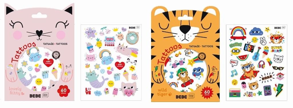 Tatuaże dla dzieci Bebe Friends 60szt Interdruk - zabawka