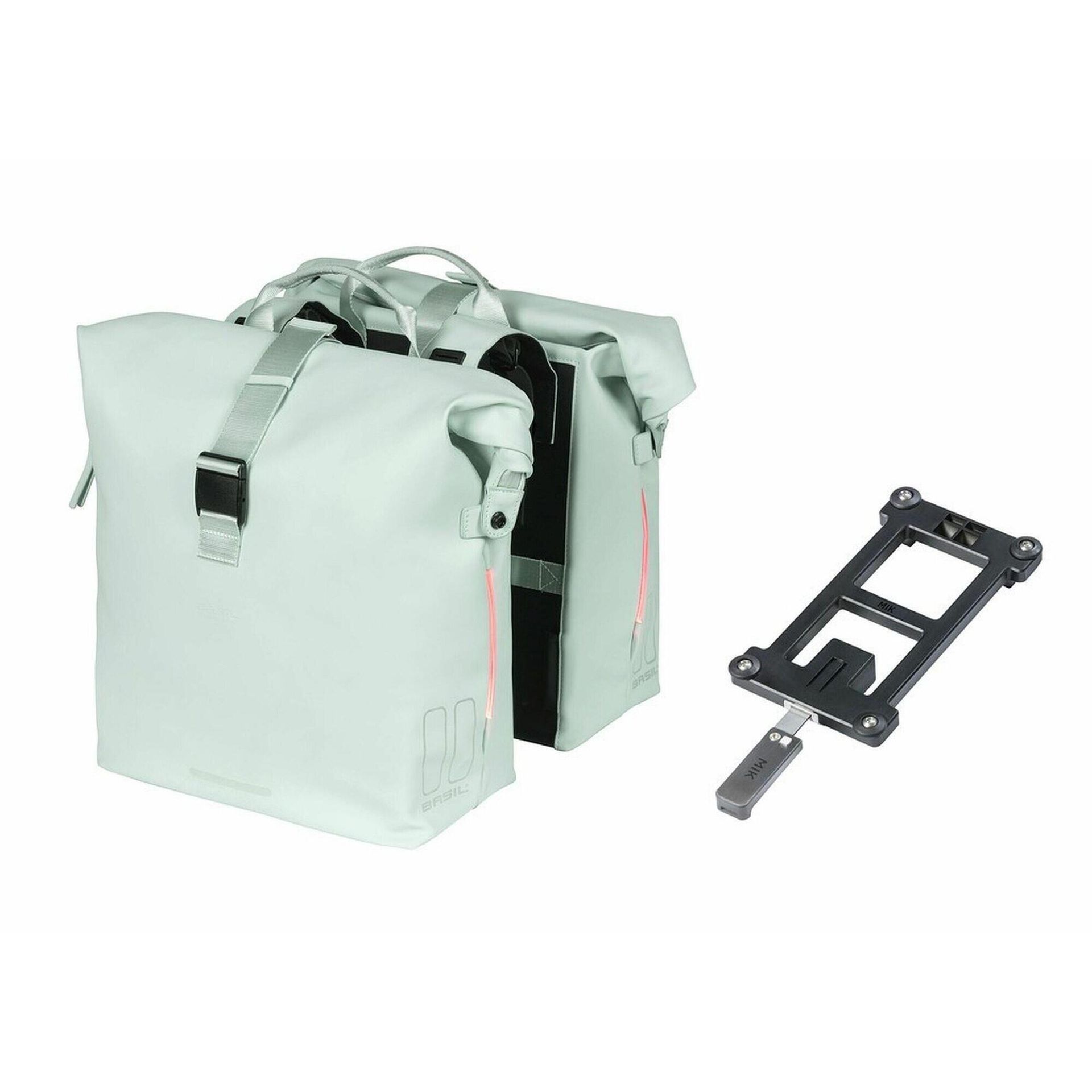 Basil SoHo Double Pannier Bag Nordlicht MIK 41l, pastel green 2021 Sakwy 18125