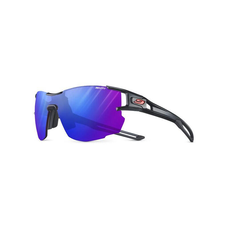 Julbo Aerolite Zebra Light Okulary przeciwsłoneczne Kobiety, black/black/multilayer blue 2020 Okulary sportowe 3660576791862