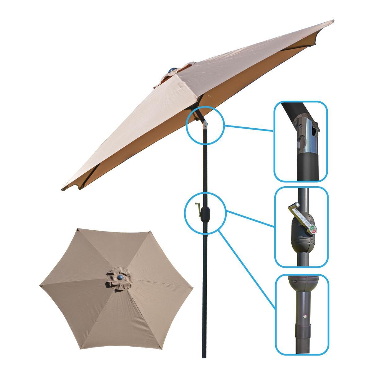 SASKA GARDEN Parasol ogrodowy SASKA GARDEN 1020778 Beżowy