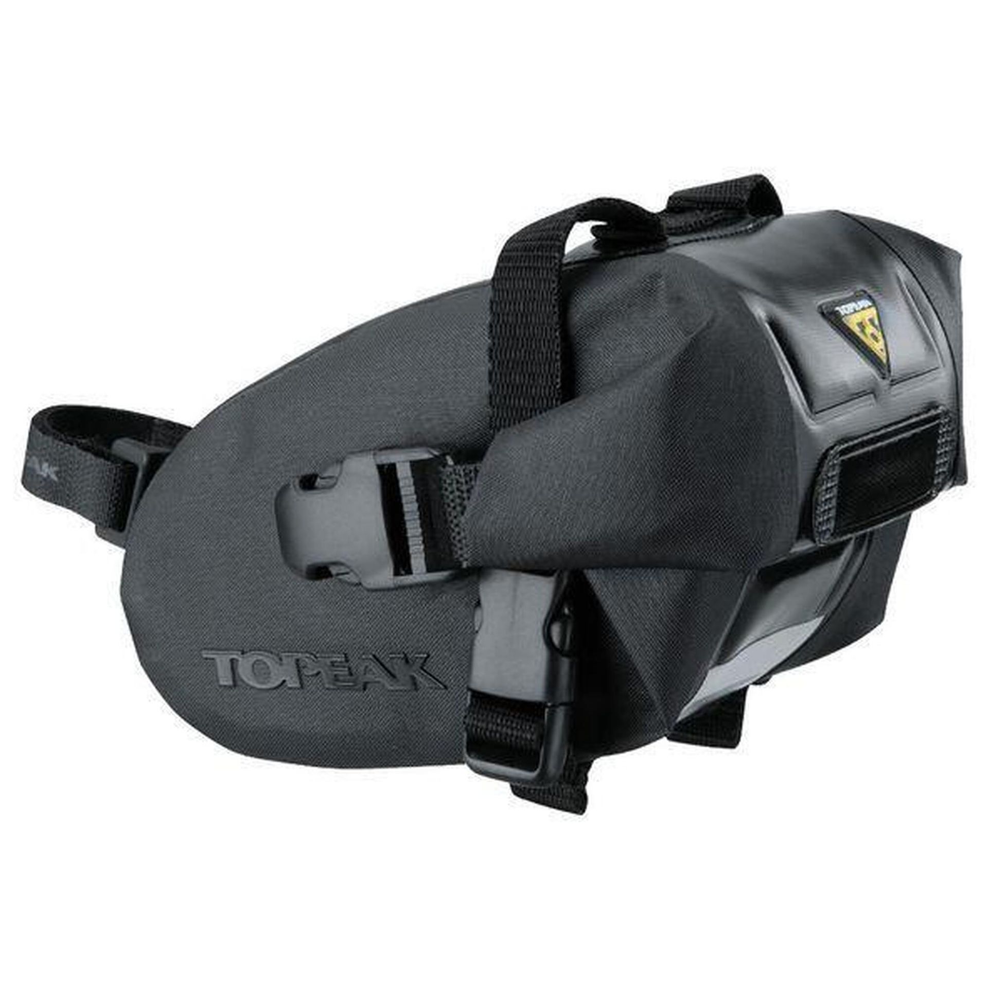 TOPEAK Wedge DryBag torba przy siodle z paskami mocującymi, wodoodporna, czarny, S FBA_TT9817B