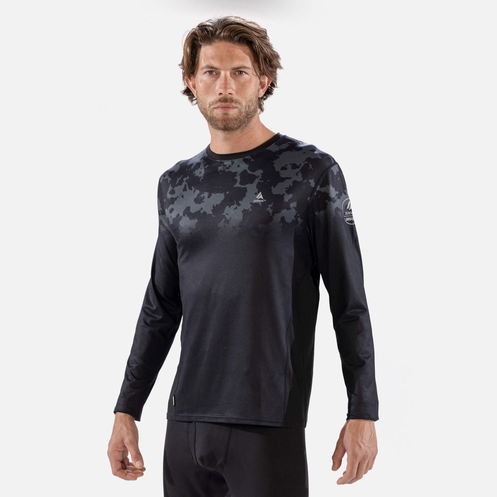 Surfanic Bielizna termoaktywna górna SWU1601 Czarny Slim Fit
