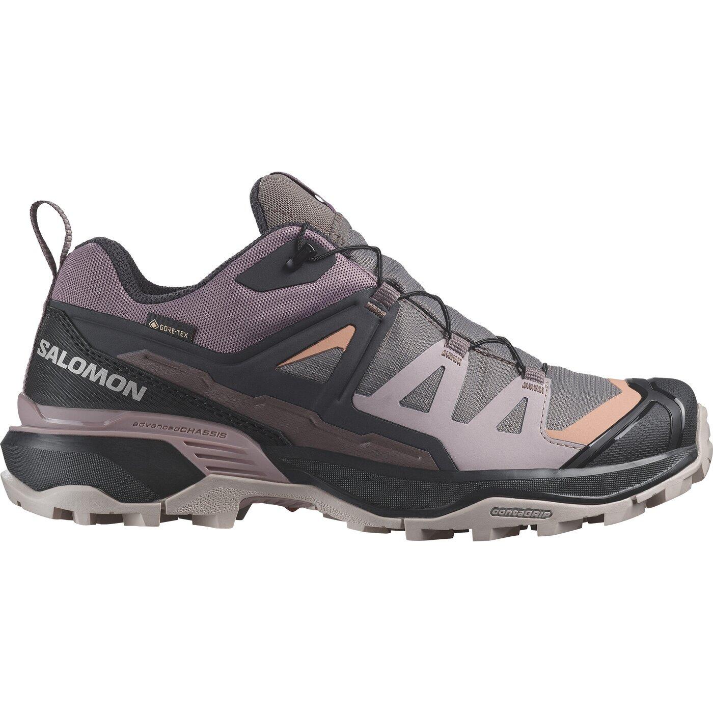 Damskie buty outdoorowe Salomon  X ULTRA 360 GTX W Plum Kitten/Phantom/Cork  UK 7