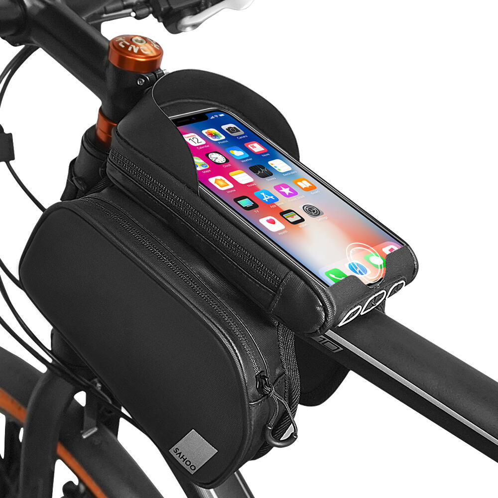 Sakwa rowerowa na telefon na ramę Uchwyt Sahoo