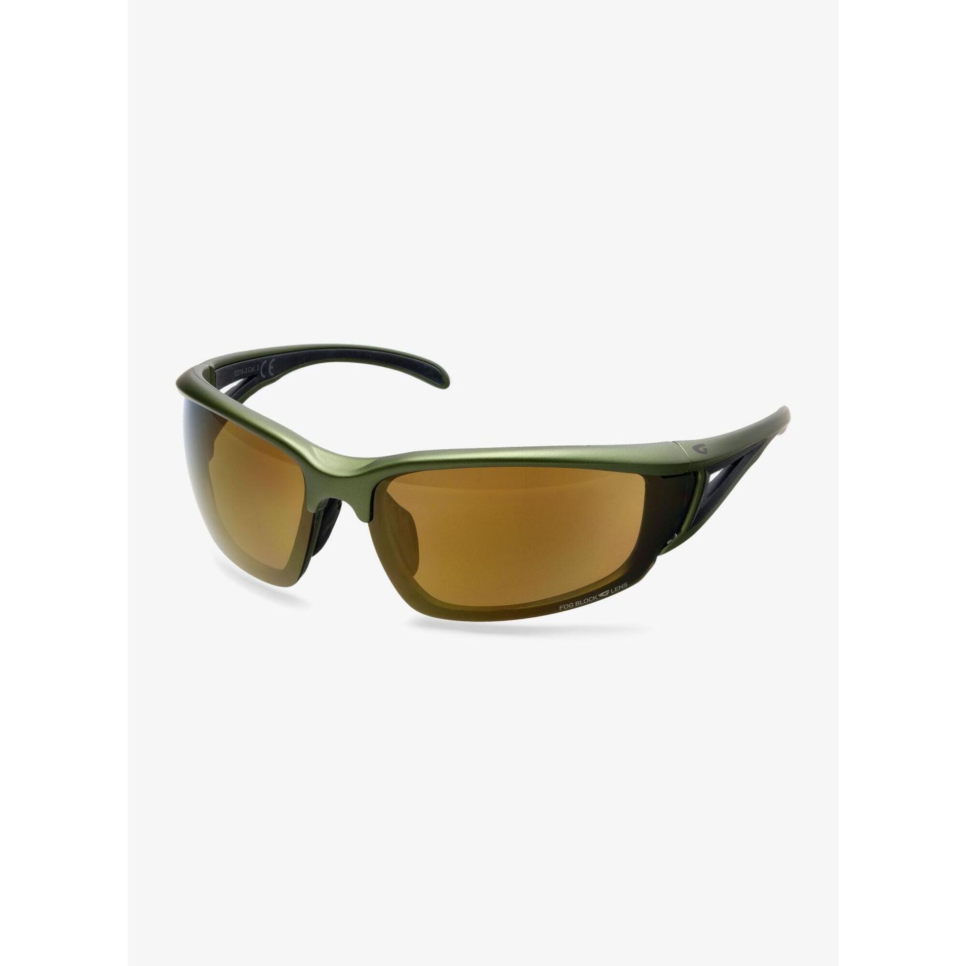 Okulary przeciwsłoneczne GOG Lynx matt dark green/black/gold mirror