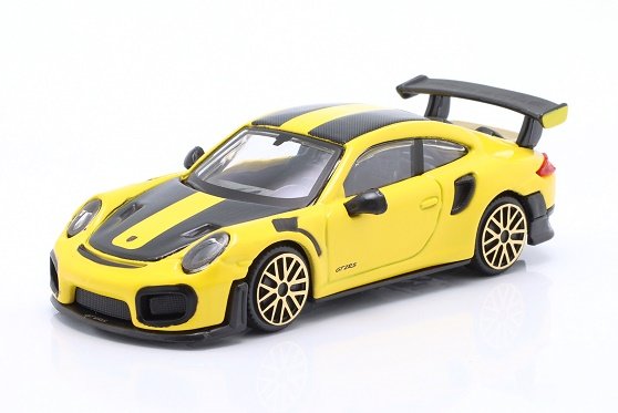 Bburago Porsche 911 Gt2 Rs 2018 Yellow Black 1:43 30388Y