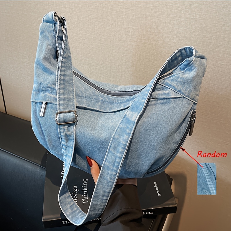 TEMU Damska Modowa Torba na Ramię w Jednolitym Kolorze, Duża Pojemność, Wielofunkcyjna Torba z Wieloma Kieszeniami na Zamek, Idealna na Wakacje,