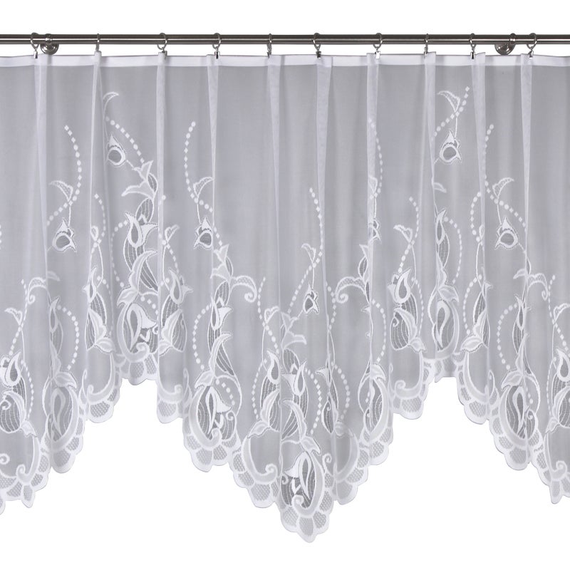 Firana na taśmie żakardowa Nela 300 x 120 cm biała