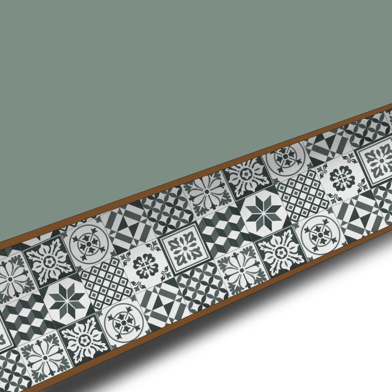 Panel dekoracyjny ścienny kompaktowy 60 x 180 cm Retro Green/Deep Green Delinia