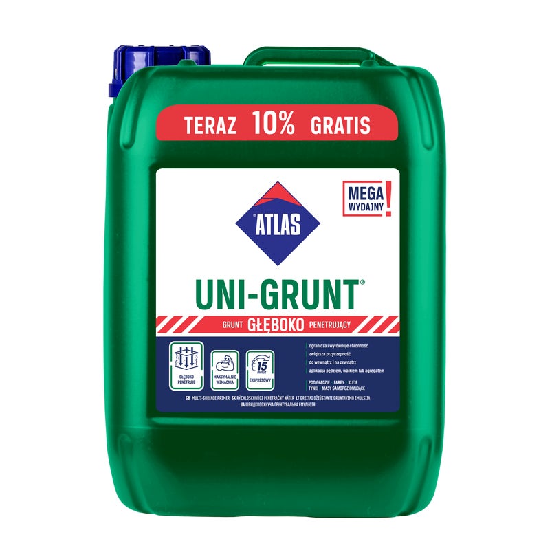Atlas Grunt Głęboko Penetrujący Uni-Grunt 4l+10% 