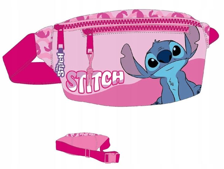 Nerka, Saszetka Na Pas Lilo&stitch Różowa Difuzed