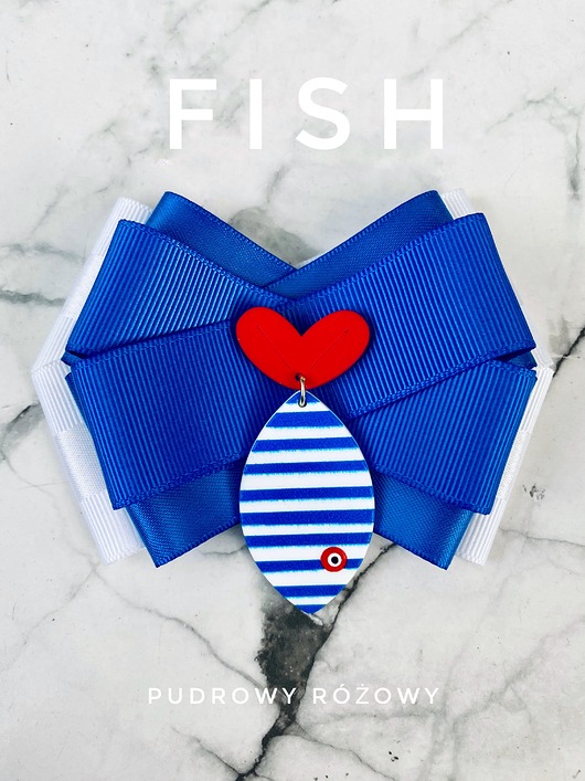 Brosza Pop Art z Rybką Marine New Kolekcja FISH