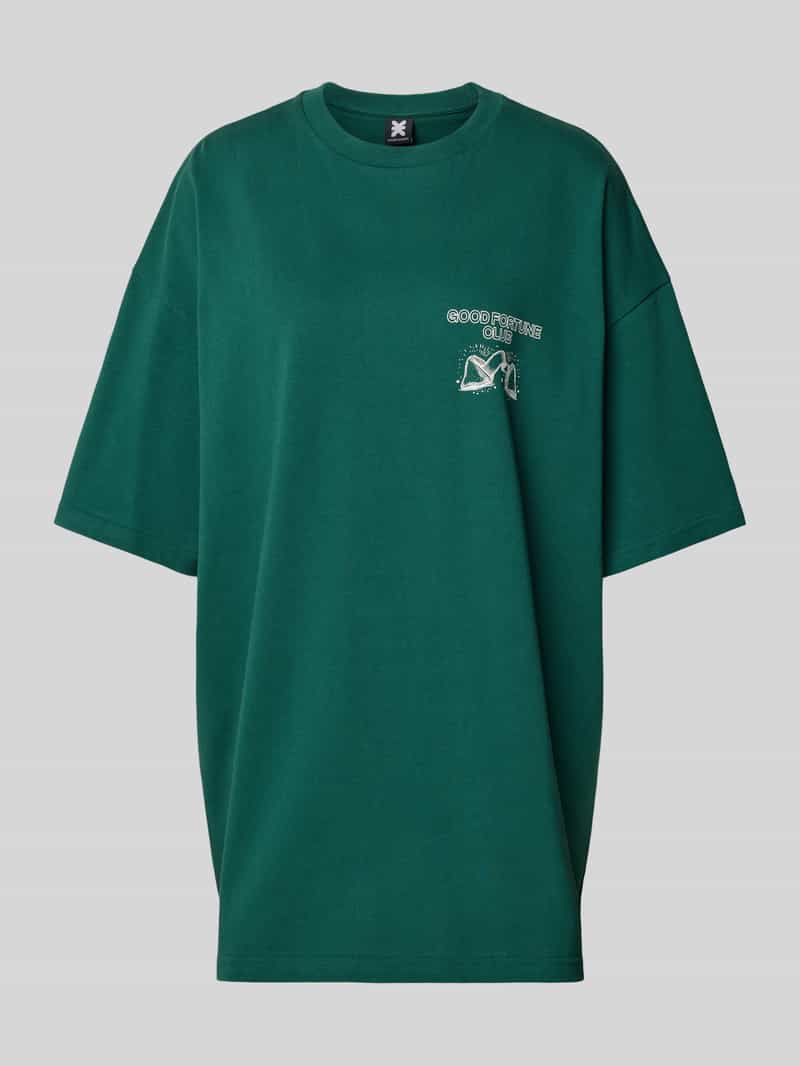 T-shirt o kroju oversized z nadrukiem z motywem i napisem