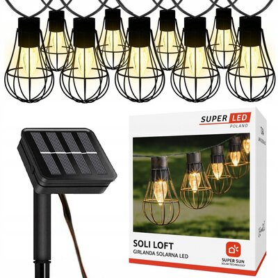 SUPERLED Girlanda Soli Lofti 5287 Czarny