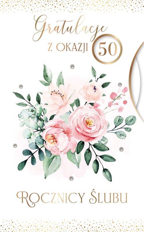 Karnet Rocznica Ślubu wymienne cyfry - artykuł papierniczy