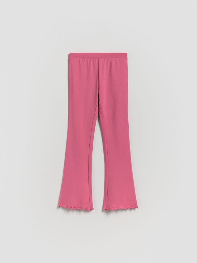 Reserved - Legginsy flare - różowy