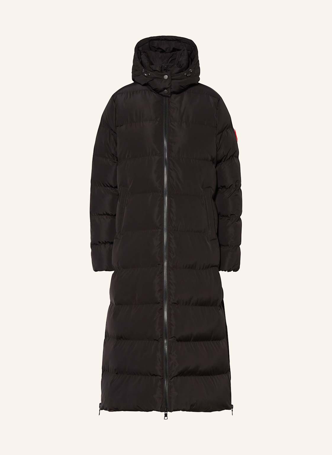 No.1 Como Płaszcz Pikowany Z Odpinanym Kapturem schwarz