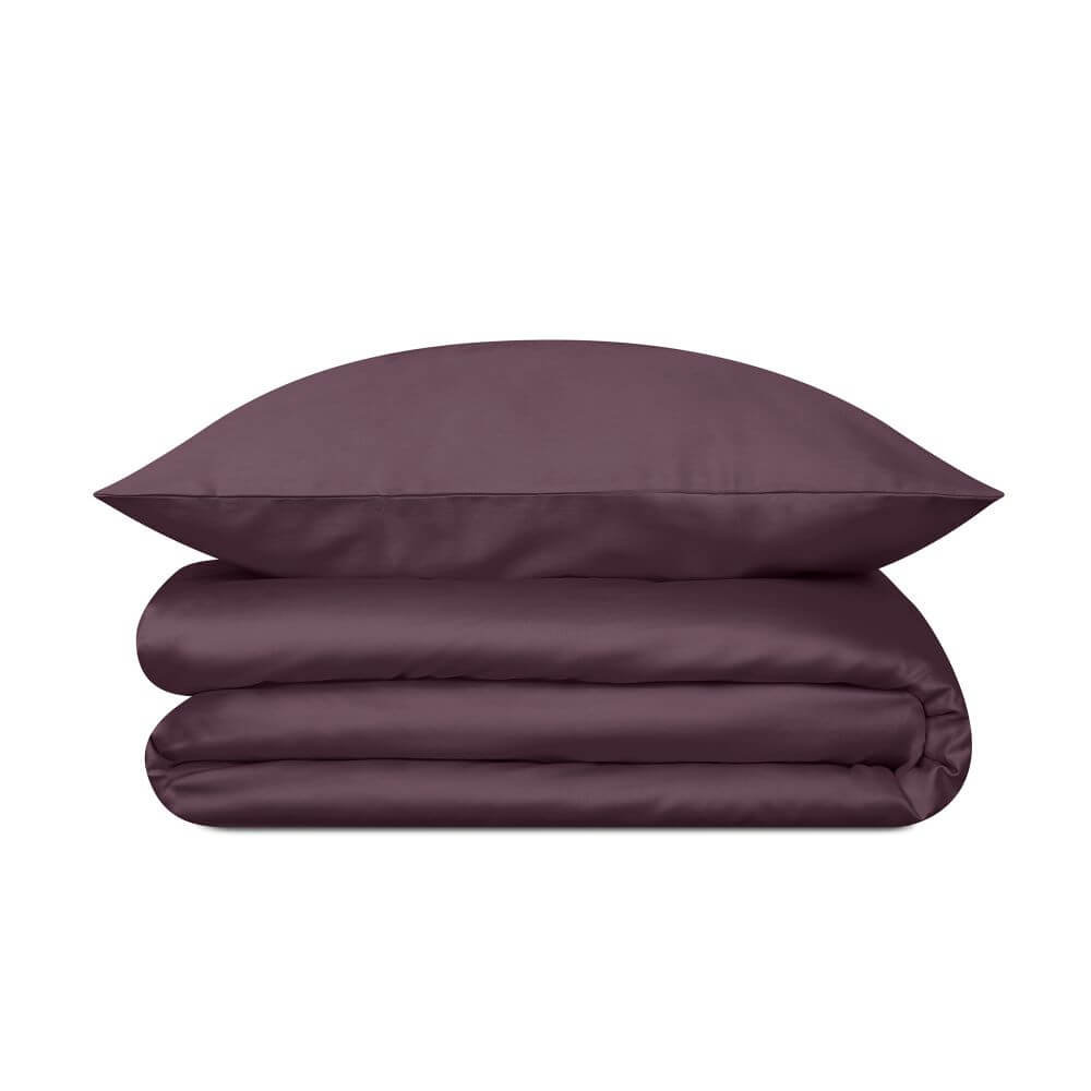 Pościel satynowa royal purple 220 x 200 cm + 70 x 80 cm (2 szt)