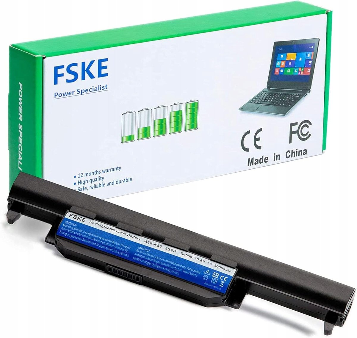 Bateria Do Laptopów Asus Litowo Jonowa 5000 Mah Fske A32 K53