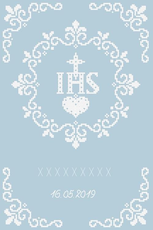 Haft krzyżykowy - Zestaw do haftu - Pamiątka Komunii