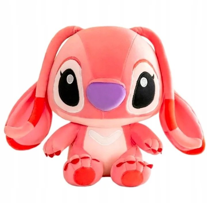 Stitch Maskotka Angel 50 Cm Różowa Zabawka Pluszak Przytulanka Miś Stich