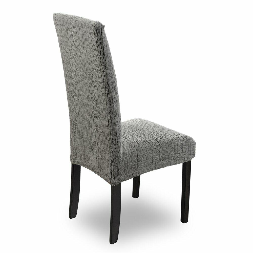 Welwetowy Pokrowiec na Krzesło 35x30x55 Stalowy
