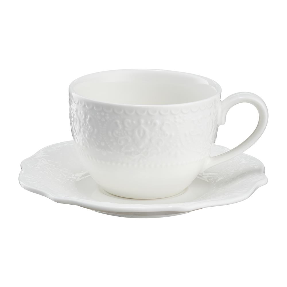 Filiżanka porcelanowa 300 ml ze spodkiem GLORIETTA Style