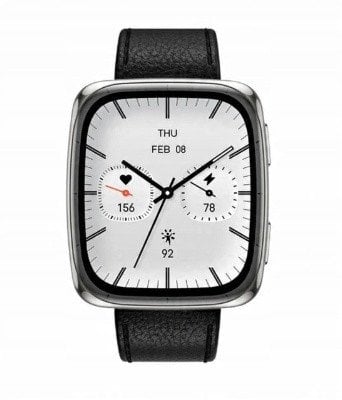 Huami Amazfit Active 2 Square Black Leather-Premium Version NFC