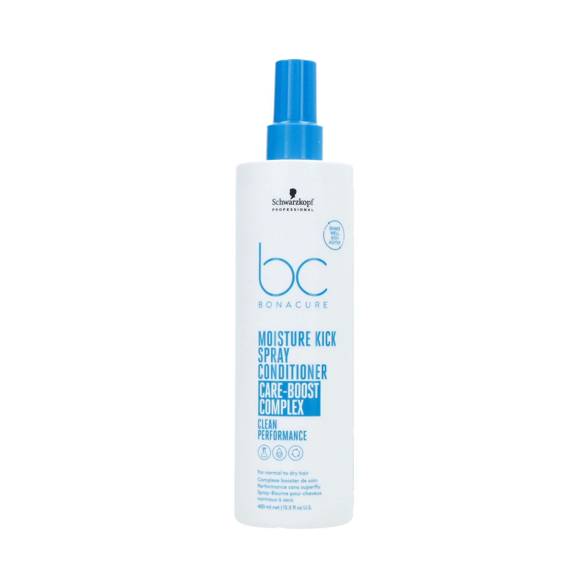 SCHWARZKOPF BONACURE MOISTURE KICK Dwufazowa nawilżająca odżywka w sprayu 400 ml
