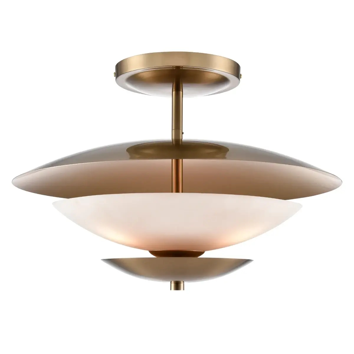 Klasyczny plafon sufitowy Drayton C03388BR do jadalni mosiądz