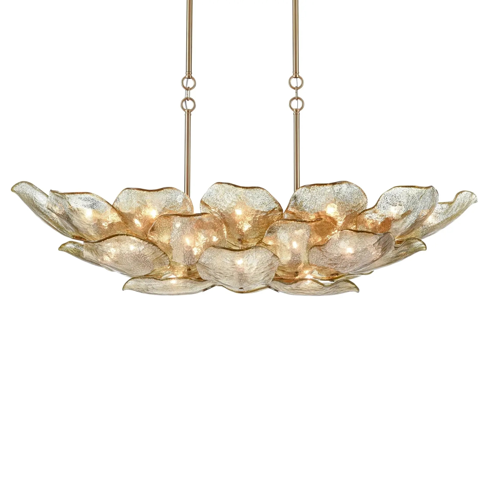 Kuchenna lampa wisząca kwiat Wellington P26364BR nad stół mosiądz