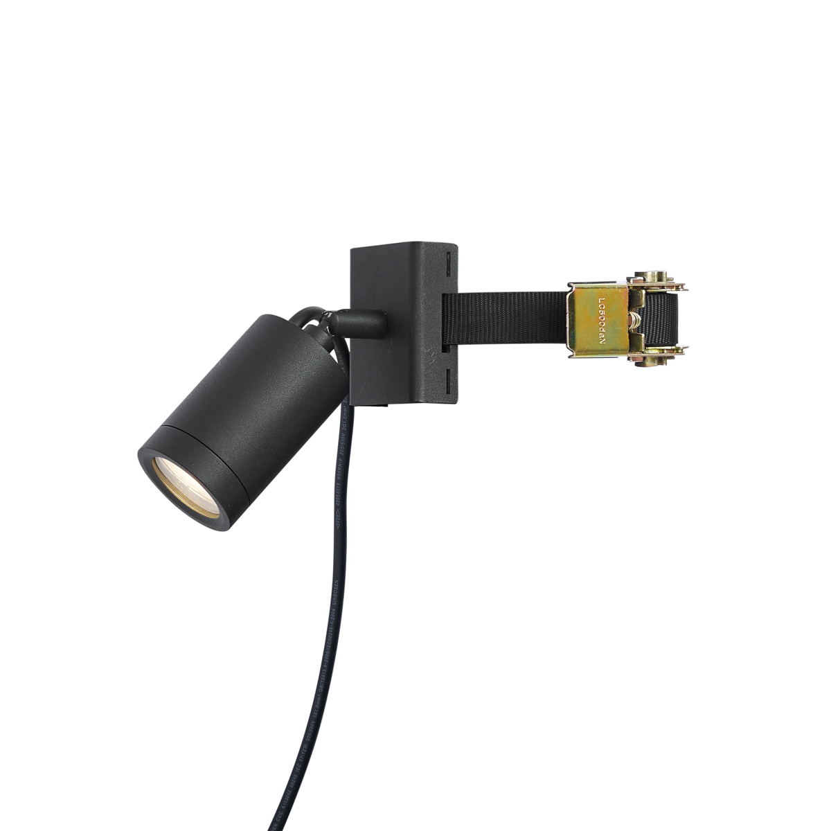 QAZQA Reflektor zewnętrzny czarny do drzewa GU10 50mm obrotowy i przechylny IP65 - Solo