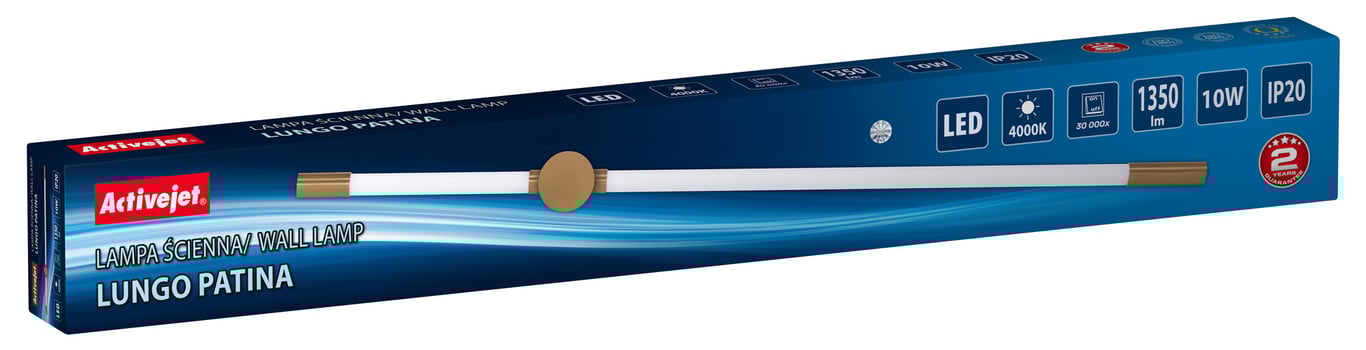 Activejet Lampa ścienna LED AJE-LUNGO Patina