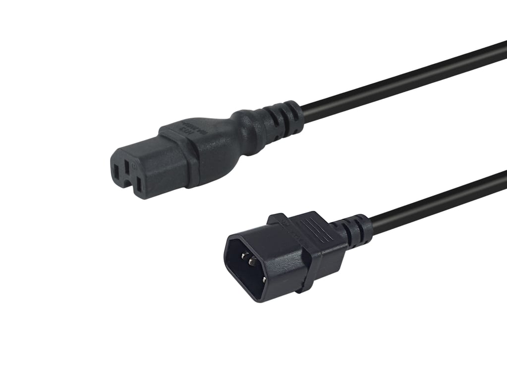 Equip 112171 kabel zasilające Czarny 3 m C14 panel C15 panel